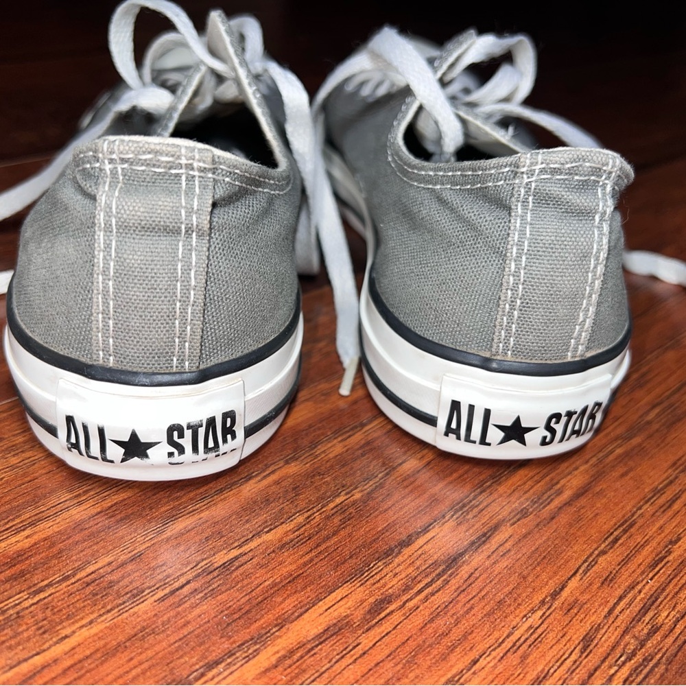 Converse Gray and White Women's Shoes - Picture 3 of 11
